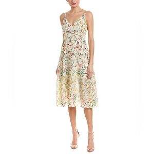 Ali & Jay rose colored glasses fit and flare floral mini dress